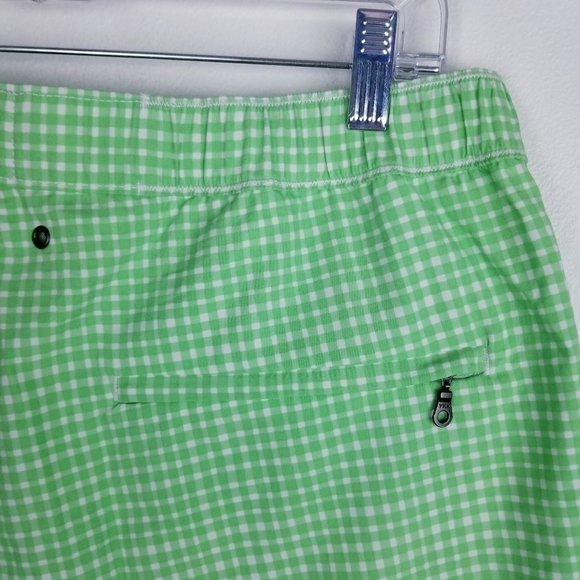 Tom & Teddy Green & White Swim Trunks Shorts size XL - Picture 6 of 10